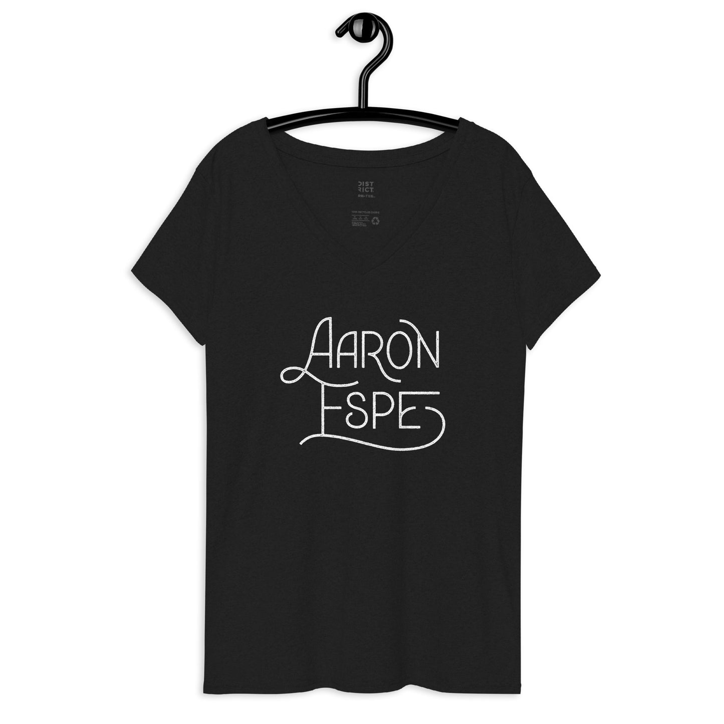 Women’s V-Neck T-Shirt Aaron Espe Logo