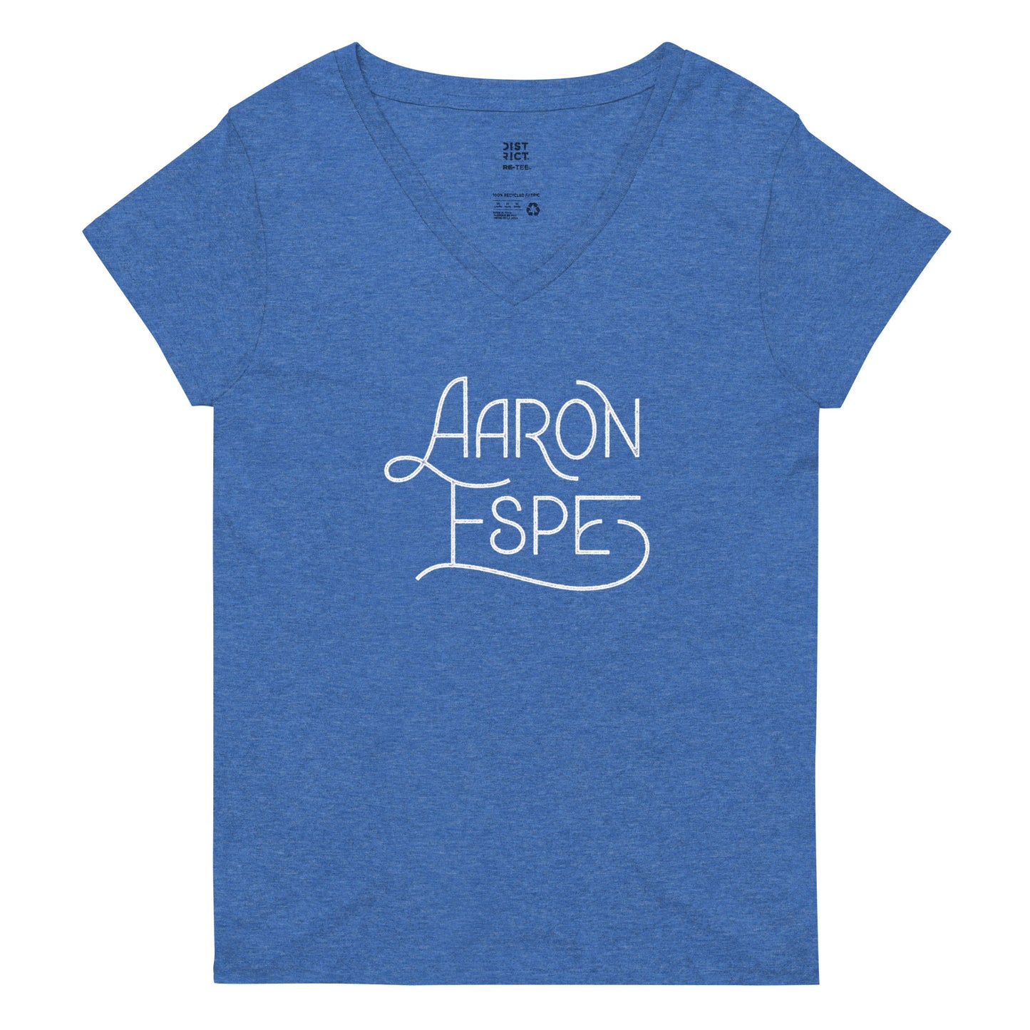 Women’s V-Neck T-Shirt Aaron Espe Logo