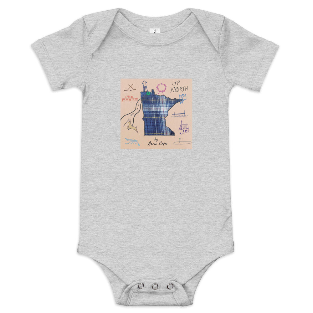 Baby Short Sleeve One Piece Up North Cover