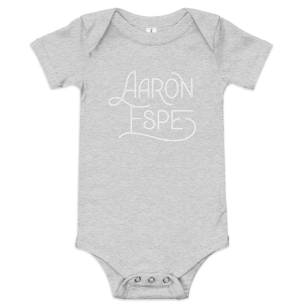 Baby Short Sleeve One Piece Aaron Espe Logo