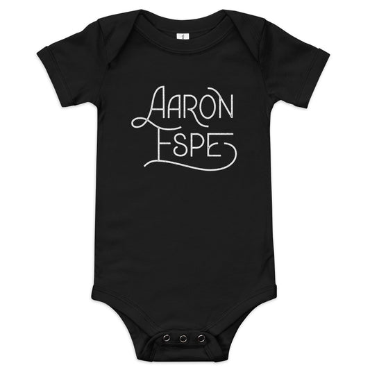 Baby Short Sleeve One Piece Aaron Espe Logo