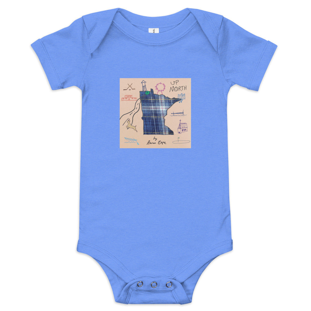 Baby Short Sleeve One Piece Up North Cover