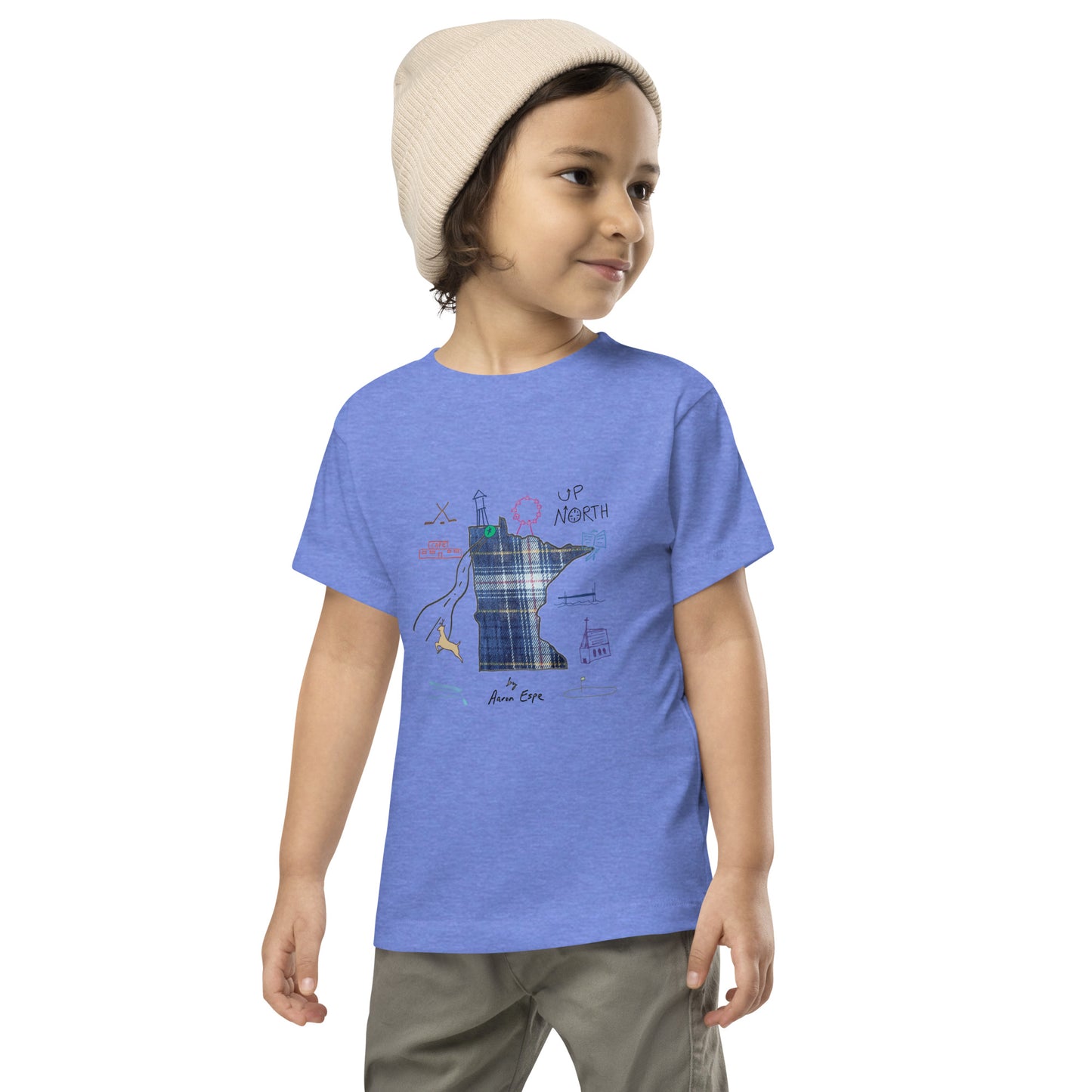 Toddler Short Sleeve T-Shirt Up North Art