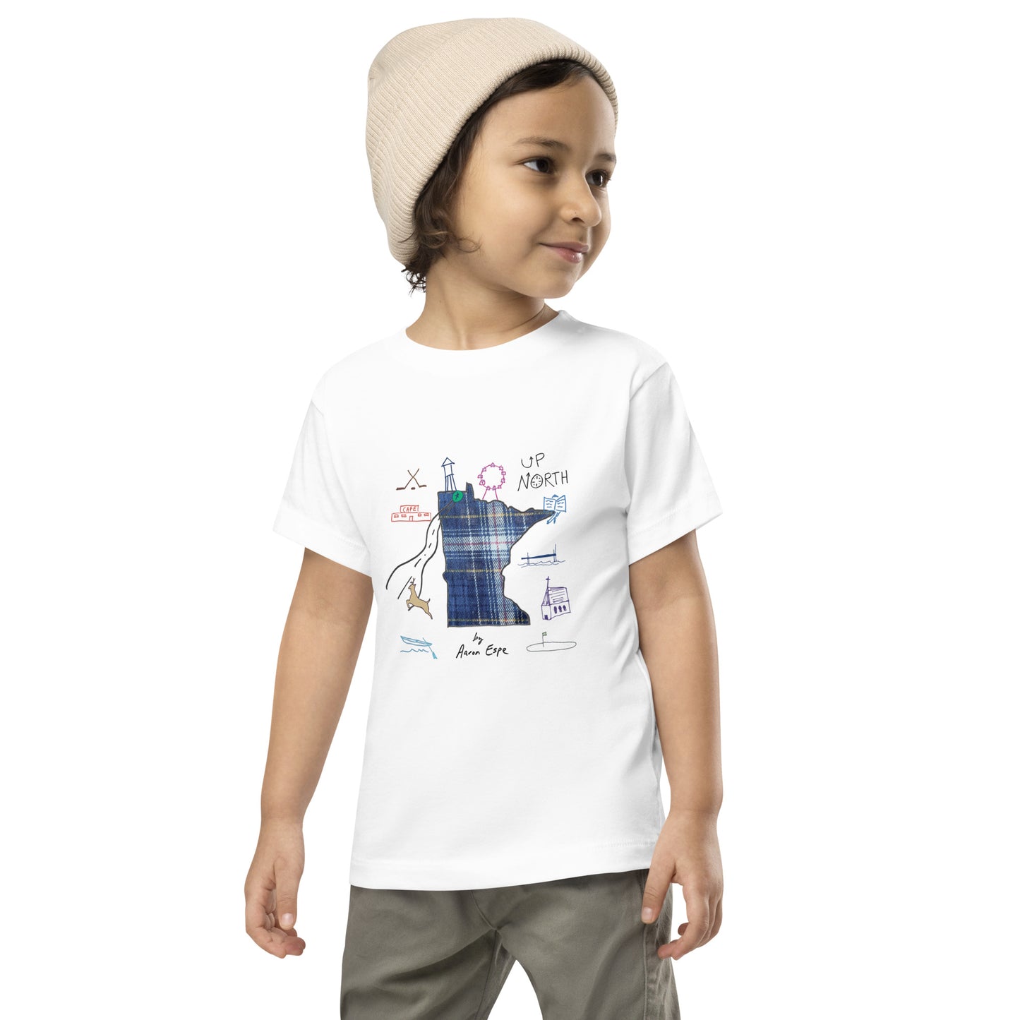Toddler Short Sleeve T-Shirt Up North Art