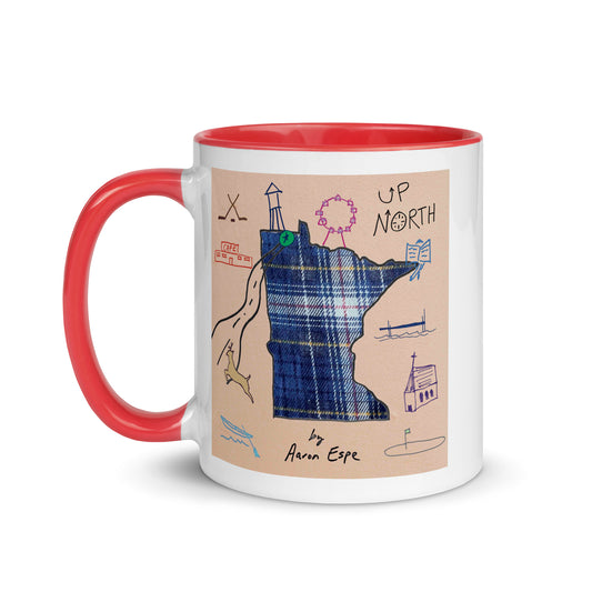 Mug with Color Inside Up North Cover